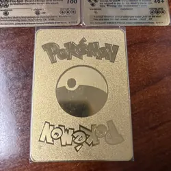 Charizard, Blastoise, Venusaur Metal Gold POKEMON Custom Display Fan Made Cards - Image 5