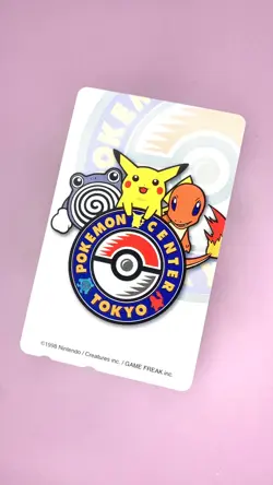 POKEMON CENTER Tokyo Exclusive phone card - Pikachu Charmander Poliwhirl 1998 - Image 2