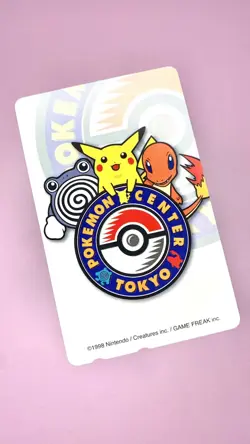 POKEMON CENTER Tokyo Exclusive phone card - Pikachu Charmander Poliwhirl 1998 - Image 3