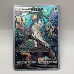 Alolan Exeggutor Pokemon TCG Pocket Custom Textured Fanart Card - Image 1