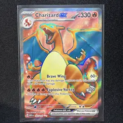 Pokemon TCG Charizard EX Full Art 183/165 Scarlet & Violet 151 English Card - Image 1