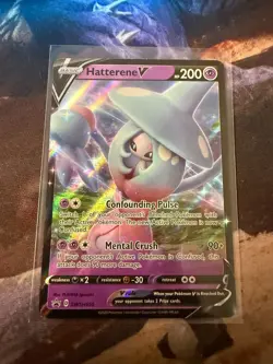 Hatterene V SWSH055 SWSH: Sword & Shield Promo Cards Holo - Image 1