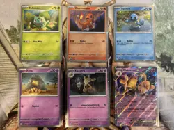Pokemon 151 Black Star Promo Lot of 6 Cards Starters + Alakazam English - NM 🔥 - Image 1