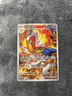 Pokemon TCG Infernape Illustration Rare Card 173/167 Twilight Masquerade Sv06 - Image 1