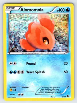 Alomomola 5/12 2011 McDonald's Exclusive Promo Pokemon Card TCG Nintendo Holo Nm - Image 1