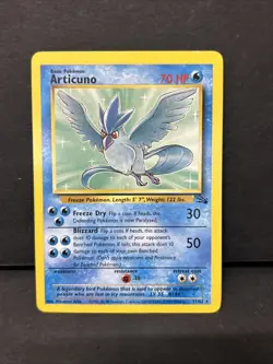 Articuno Fossil Set Pokemon Card Non Holo 17/62 Rare Near Mint - Image 1