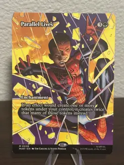 Parallel Lives (Borderless) non-foil MAR 0036 Mythic Marvel Spider-Man Magic MTG - Image 1