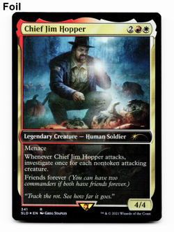 Chief Jim Hopper #341 (Foil) Secret Lair Drop SLD Magic MTG 🔥⚪ - Image 1