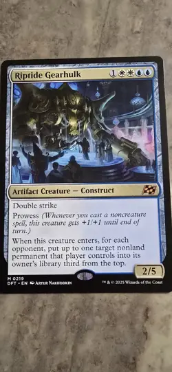 Riptide Gearhulk Aetherdrift Regular Artifact Creature Construct Mythic MTG NM - Image 1