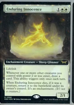 2024 Magic the Gathering Enduring Innocence Enchantment Extended Art Foil - Image 1
