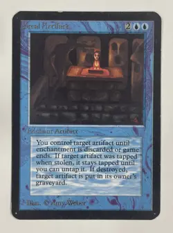 Steal Artifact Beta MP Moderate Play MTG Magic The Gathering - Image 1