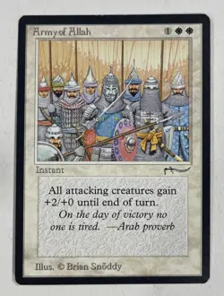 Army Of Allah Arabian Nights LP Light Play MTG Magic The Gathering A - Image 1