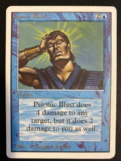English - MTG Psionic Blast - LP - Unlimited Edition - Image 1