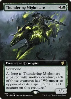 Thundering Mightmare - Extended Art VOC NM MTG - Image 1