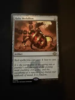 MTG Ruby Medallion, NM-Mint, English Modern Horizons 3 - Image 1