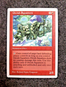 MTG Magic the Gathering Orcish Squatters Fifth Edition NM NEVER PLAYED (DS3D1J4) - Image 1