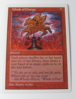 MAGIC THE GATHERING 5th EDITION WINDS OF CHANGE NM ENGLISH MTG - Image 1