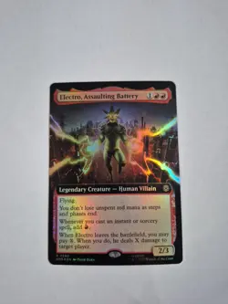 Electro, Assaulting Battery (Extended Art) Marvel's Spider-Man Foil - Image 1