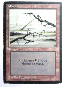 Marais - Swamp Version 3 FBB/Foreign Black Bordered Mtg Magic played - Image 1