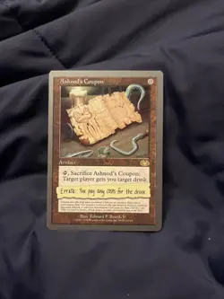 Ashnod's Coupon (Unglued) NM MTG - Image 1