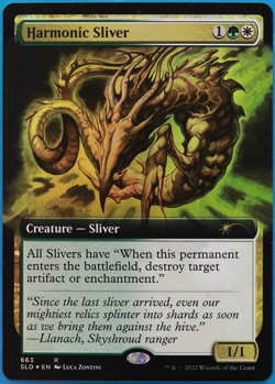 Harmonic Sliver (Secret Lair Promo) FOIL NM MTG MAGIC CARD (499908) ABUGames - Image 1