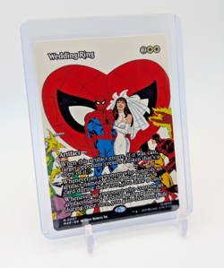 MTG - Wedding Ring - Borderless Mythic #7 - Marvel Universe Eternal NM - Image 1