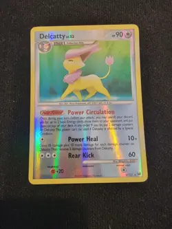 2009 POKEMON Card DELCATTY 4/127 PLATINUM- RARE REVERSE HOLO - NM - Image 1