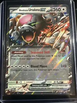 Pokemon Twilight Masquerade Bloodmoon Ursaluna EX Double Rare Card #141/167 - Image 1