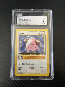 CGC 10 - 2000 Cleffa 31 Black Star Promo - ENG Pokemon League - Image 1