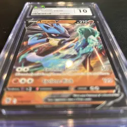CGC 10 Gem Mint Lucario V Holo 078/189 Pokemon Sword & Shield Astral Radiance - Image 3