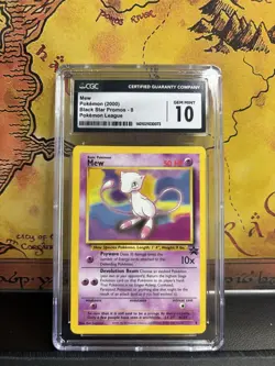 Pokemon TCG Mew 2000 Black Star Promo Card #8 WOTC Regular CGC 10 - Image 1