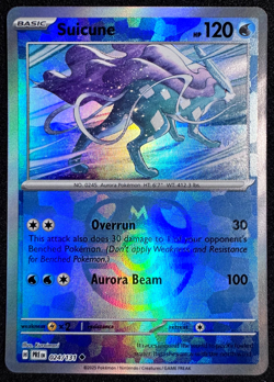 POKEMON TCG SUICUNE 024/131 MASTER BALL REVERSE HOLO PRISMATIC EVOLUTIONS NM - Image 3