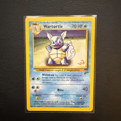 Pokemon TCG - Wartortle 63/130 Base Set 2 - Wizards Gold Stamp - Vintage WOTC! - Image 1