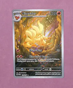 2023 Pokemon SV Obsidian Flames OBF Ninetales #199/197 NM-MT - Image 1