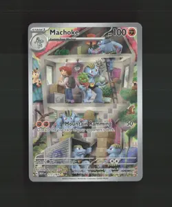 Machoke 177/165 Scarlet & Violet 151 Full Art Ultra Rare Holo Pokemon Card NM - Image 1