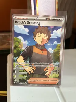 Pokemon TCG: S&V Journey Together - Brock’s Scouting 179/159 Full Art Card - NM - Image 1