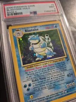 2000 Pokemon Base Set 2 2/130 Blastoise Holo PSA Mint 9 - Image 2