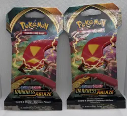 Pokemon TCG Sword And Shield Darkness Ablaze Booster Pack Lot Factory Sealed - Image 1