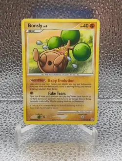 Pokemon TCG - Bonsly 71/130 - Diamond & Pearl - Common LP-MP - Image 1