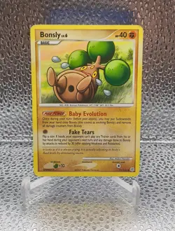 Pokemon TCG - Bonsly 71/130 - Diamond & Pearl - Common LP-MP - Image 2