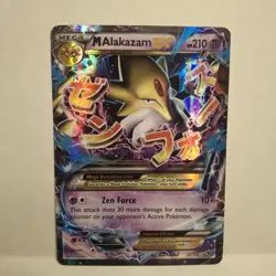 Pokemon TCG Mega M Alakazam EX 26/124 Fates Collide Holo See Back LP - Image 1