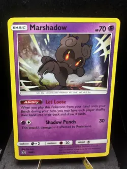 Pokemon TCG Sun & Moon Marshadow SM85 Black Star Promo Cosmos Holo Pack Fresh NM - Image 1
