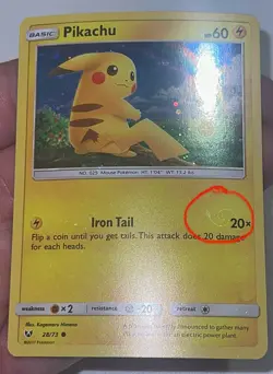 🌀Pokemon TCG - Pikachu Cosmo Holo BLEED Costco Canada 28/73 HD GALAXY SWIRL🌀 - Image 1