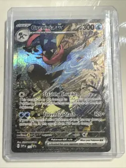 Pokemon TCG Greninja EX 132 Scarlet & Violet Promo Holo Card NM/M Condition ⭐ - Image 1