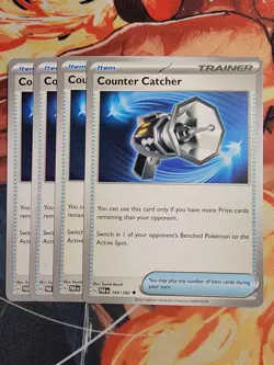 4x Counter Catcher 160/182 Paradox Rift Uncommon Pokemon TCG Playset NM - Image 1