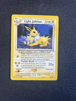 Light Jolteon - 48/105 - Pokemon Neo Destiny Unlimited Rare Card WOTC MP - Image 1