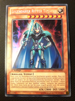 Yu-Gi-Oh! Legendarer Ritter Timaeus, DRLG-DE001, SCR, 1. Auflage, Deutsch, NM-EX - Image 1