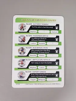 Iron Defense Battle Record Pokemon Game Boy Advance Battle E Reader Card RARE - Image 2