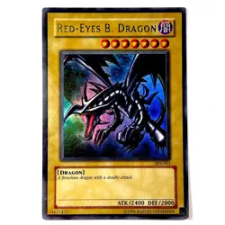2-pc Yugioh! Red-Eyes B. Dragon SDJ-001 Ultra Rare (HP) - Image 4