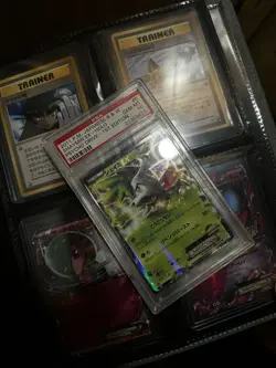 Pokemon lot Graded Card And Top loader Binder - Image 1